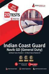 Indian Coast Guard Navik GD (General Duty) | 1100+ Solved Questions [20 Mock Tests (Section I + Section II)]