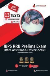 IBPS RRB Prelims Exam 2022 | Office Assistant & Officers Scale I | 13 Unsolved Practice Tests (10 Mock Tests + 3 Previous Year Papers) IBPS RRB Prelims Exam 2022 | Office Assistant & Officers Scale I | 13 Unsolved Practice Tests (10 Mock Tests + 3 Previous Year Papers)