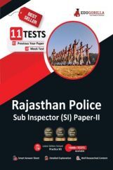 Rajasthan Police Sub Inspector Paper-II Exam (RPSC SI) 1100+ Solved Questions (10 Mock Tests + 1 Previous Year Paper) Rajasthan Police Sub Inspector Paper-II Exam (RPSC SI) 1100+ Solved Questions (10 Mock Tests + 1 Previous Year Paper)