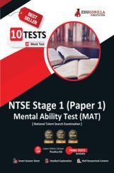 NTSE Stage 1 Paper 1 : MAT (Mental Ability Test) Book | National Talent Search Exam | 10 Full-length Mock Tests (1000+ Solved Questions) | Free Access to Online Tests NTSE Stage 1 Paper 1 : MAT (Mental Ability Test) Book | National Talent Search Exam | 10 Full-length Mock Tests (1000+ Solved Questions) | Free Access to Online Tests
