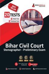 Bihar Civil Court Stenographer Preliminary Exam | 10 Full-length Mock Tests + 10 Sectional Tests (1000+ Solved Questions) | Free Access to Online Tests Bihar Civil Court Stenographer Preliminary Exam | 10 Full-length Mock Tests + 10 Sectional Tests (1000+ Solved Questions) | Free Access to Online Tests