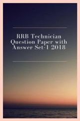 RRB Technician Question Paper with Answer Set-1 2018