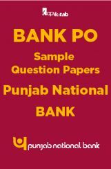BANK PO Sample Question Papers For Punjab National Bank BANK PO Sample Question Papers For Punjab National Bank