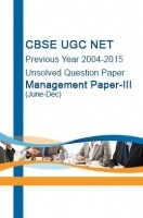 CBSE UGC NET Previous Year 2004-2015 Unsolved Question Paper Management Paper-III(June-Dec)