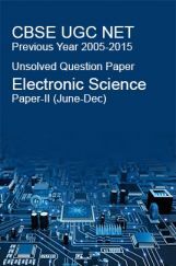 CBSE UGC NET Previous Year 2005-2015 Unsolved Question Paper Electronic Science Paper-II (June-Dec)  CBSE UGC NET Previous Year 2005-2015 Unsolved Question Paper Electronic Science Paper-II (June-Dec)