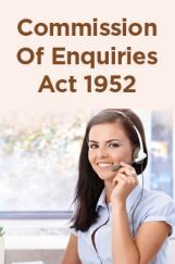 Commission Of Enquiries Act 1952 Commission Of Enquiries Act 1952