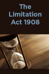 The Limitation Act 1908 The Limitation Act 1908