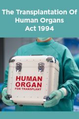 The Transplantation Of Human Organs Act 1994 The Transplantation Of Human Organs Act 1994