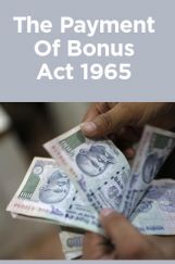 The Payment Of Bonus Act 1965 The Payment Of Bonus Act 1965