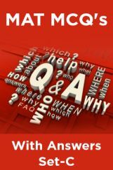 MAT MCQ's With Answers Set-C MAT MCQ's With Answers Set-C