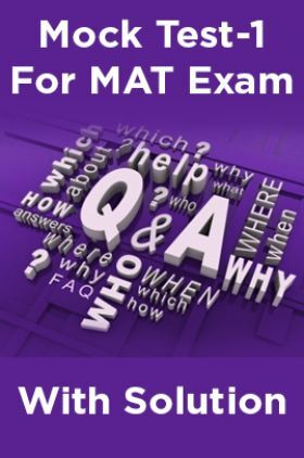 Mock Test-1 For MAT Exam With Solution