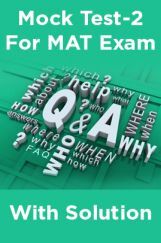 Mock Test-2 For MAT Exam With Solution Mock Test-2 For MAT Exam With Solution
