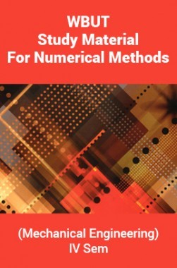 Download WBUT Mechanical Engineering Numerical Methods-4 PDF Online 2020