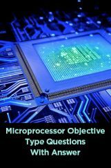 Microprocessor Objective Type Questions With Answer Microprocessor Objective Type Questions With Answer