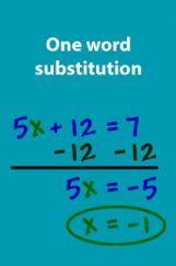 One Word Substitution One Word Substitution