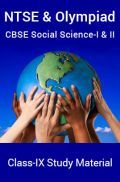 NTSE & Olympiad CBSE Social Science-I & II For Class-IX Study Material