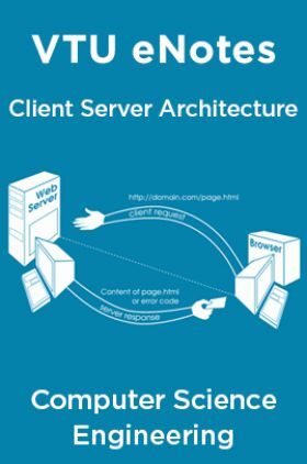 VTU eNotes On Client Server Architecture For Computer Science Engineering