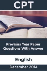 CPT December 2014 Previous Year Paper Question With Answer English CPT December 2014 Previous Year Paper Question With Answer English