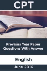 CPT June 2016  Previous Year Paper Question With Answer English CPT June 2016  Previous Year Paper Question With Answer English