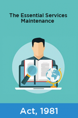 Download The Essential Services Maintenance Act, 1981 PDF Online