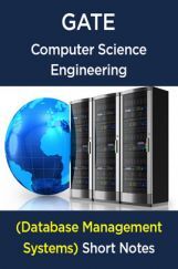 GATE Short Notes For Computer Science Engg (Database Management Systems)  GATE Short Notes For Computer Science Engg (Database Management Systems)