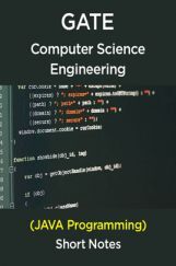 GATE Short Notes For Computer Science Engg (JAVA Programming)  GATE Short Notes For Computer Science Engg (JAVA Programming)