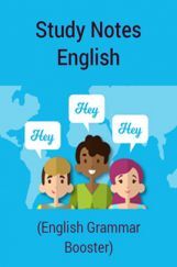 Study Notes English (English Grammar Booster) Study Notes English (English Grammar Booster)