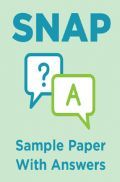 SNAP Sample Paper With Answers SNAP Sample Paper With Answers