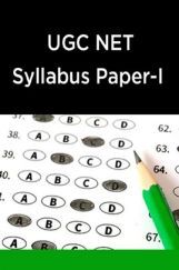 UGC NET Syllabus Paper-I UGC NET Syllabus Paper-I