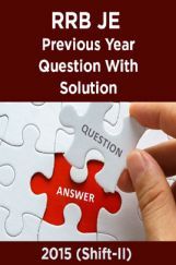 RRB JE Previous Year Question With Solution 2015 (Shift-II) RRB JE Previous Year Question With Solution 2015 (Shift-II)