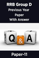 RRB Group D Previous Year Paper With Answer Paper-11 RRB Group D Previous Year Paper With Answer Paper-11