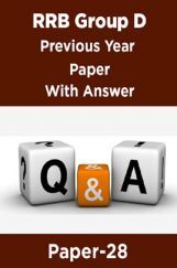 RRB Group D Previous Year Paper With Answer Paper-28 RRB Group D Previous Year Paper With Answer Paper-28