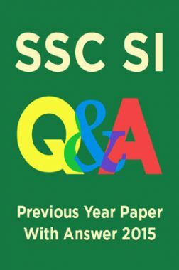 SSC SI Previous Year Paper With Answer 2015