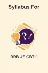 Syllabus For RRB JE CBT-1 Syllabus For RRB JE CBT-1