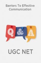 Barriers To Effective Communication - UGC NET Barriers To Effective Communication - UGC NET