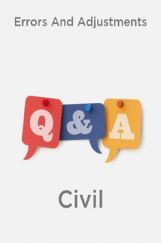 Errors And Adjustments-Civil Errors And Adjustments-Civil
