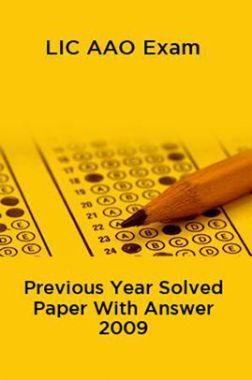 LIC AAO Exam Previous Year Solved Paper With Answer 2009