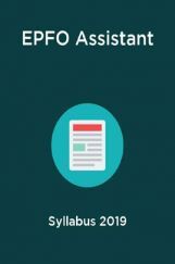 EPFO Assistant Syllabus 2019 EPFO Assistant Syllabus 2019