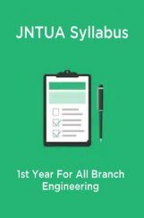 JNTUA Syllabus 1st Year For All Branch Engineering JNTUA Syllabus 1st Year For All Branch Engineering