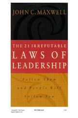 The 21 Irrefutable Laws Of Leadership The 21 Irrefutable Laws Of Leadership
