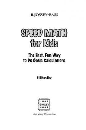 Speed Math For Kids