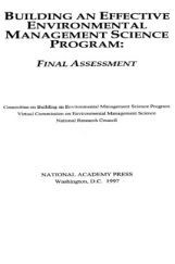 Building An Effective Environmental Management Science Program Building An Effective Environmental Management Science Program