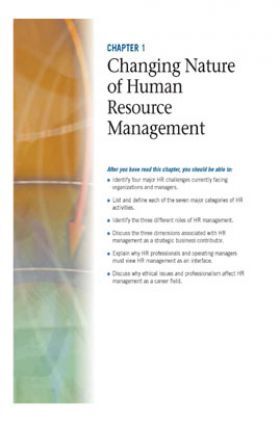 Changing Nature Of Human Resource Management