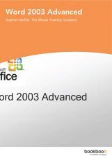Word 2003 Advanced Word 2003 Advanced