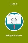 HSSC  Sample Paper-9 HSSC  Sample Paper-9