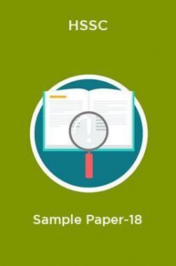 HSSC  Sample Paper-18