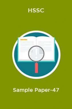HSSC  Sample Paper-47