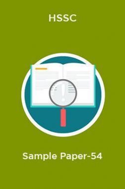 HSSC  Sample Paper-54