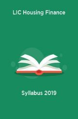 LIC Housing Finance Syllabus 2019 LIC Housing Finance Syllabus 2019
