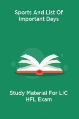 Sports And List Of Important Days Study Material For LIC HFL Exam Sports And List Of Important Days Study Material For LIC HFL Exam